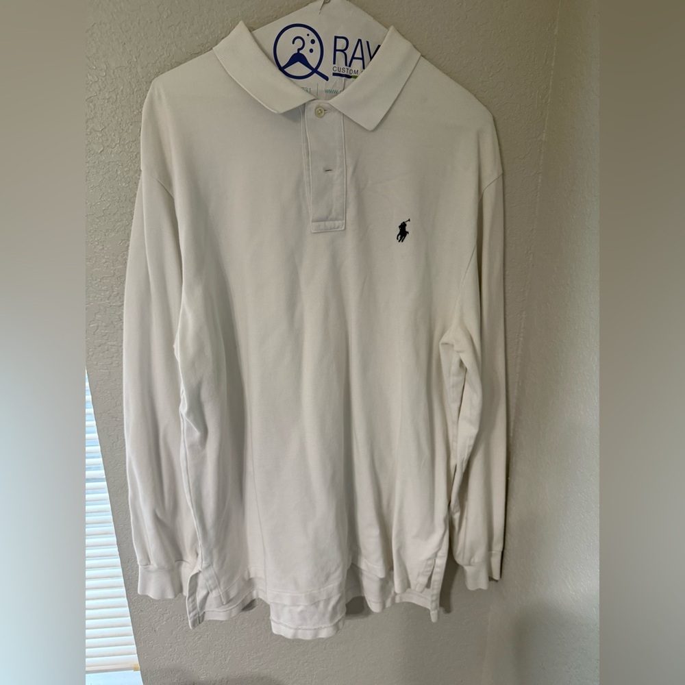 Polo Ralph Lauren Men's XL Classic Fit Polo Long Sleeve White